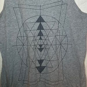 Grey Abstract Tank